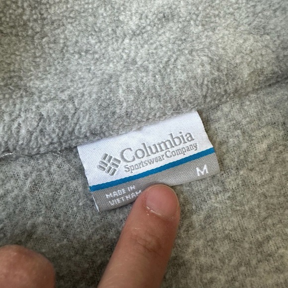 COLUMBIA Womens Benton Springs Half Zip Fleece Pullover Gray - Picture 6 of 9